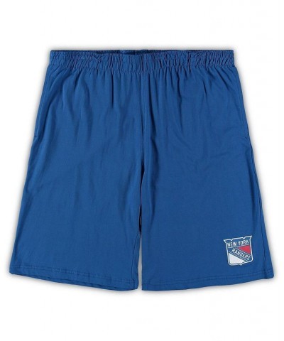 Men's Blue, Heathered Charcoal New York Rangers Big and Tall T-shirt and Shorts Sleep Set $29.76 Pajama