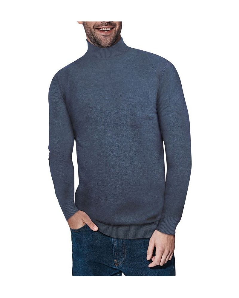 Men's Turtleneck Pull Over Sweater Heather Slate $22.00 Sweaters