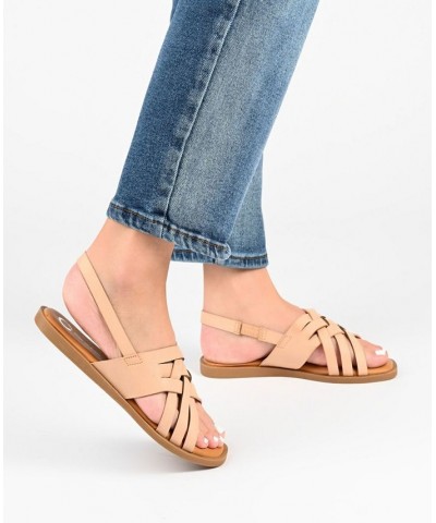 Women's Merrin Woven Sandals Tan/Beige $33.00 Shoes