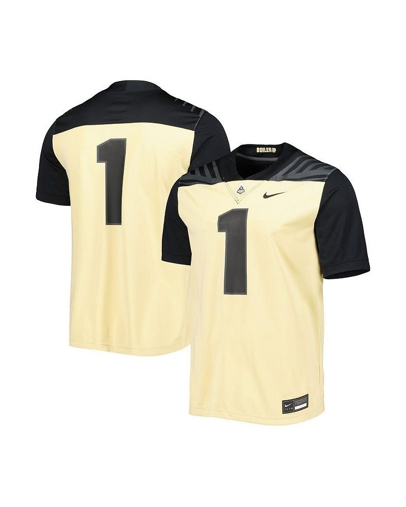 Men's 1 Gold Purdue Boilermakers Untouchable Football Jersey $56.35 Jersey