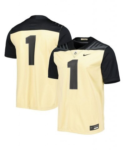 Men's 1 Gold Purdue Boilermakers Untouchable Football Jersey $56.35 Jersey