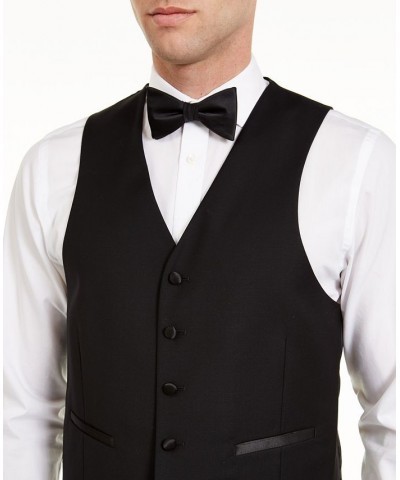 Men's Classic-Fit Black Tuxedo Vest Black $32.46 Suits