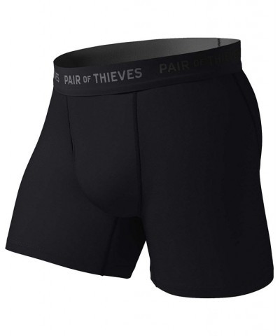 Men's Super Fit Boxer Briefs, Pack of 2 Black $14.35 Underwear