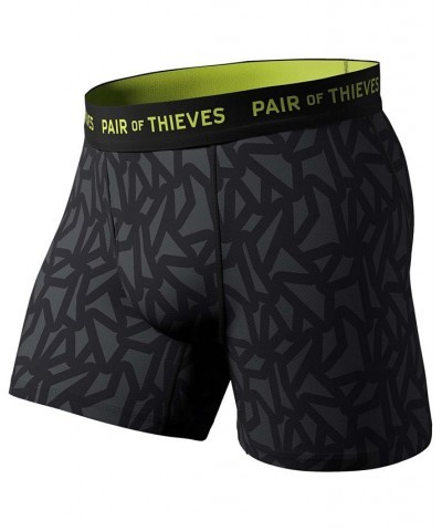 Men's Super Fit Boxer Briefs, Pack of 2 Black $14.35 Underwear