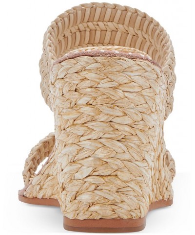 Women's Abigal Woven Espadrille Wedge Sandals Tan/Beige $74.80 Shoes