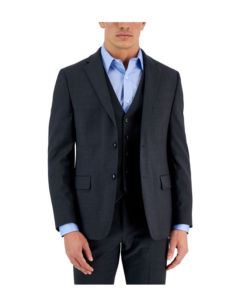 Men's Modern-Fit TH Flex Stretch Solid Suit Jacket Charcoal $66.00 Suits