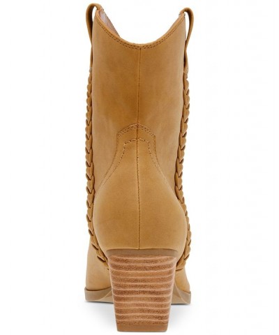 Women's Karyn Western Booties Tan/Beige $53.46 Shoes