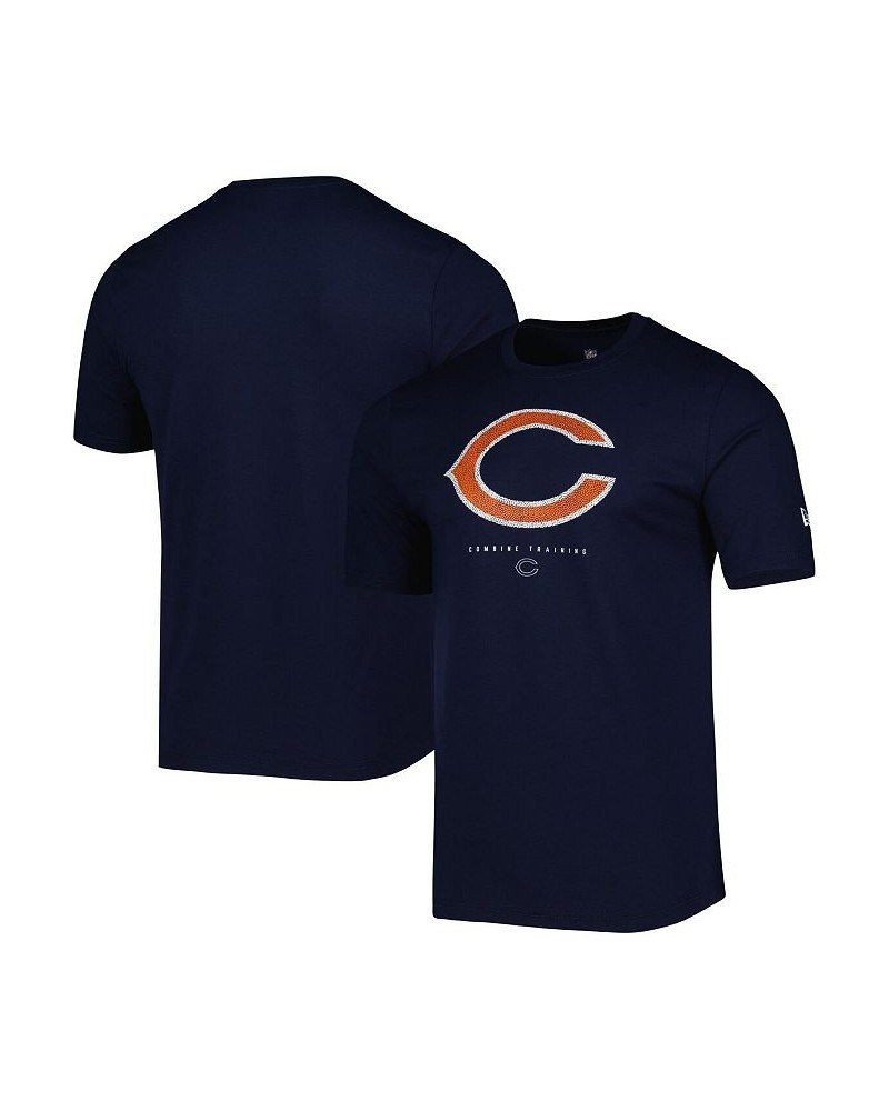 Men's Navy Chicago Bears Combine Authentic Ball Logo T-shirt $12.71 T-Shirts