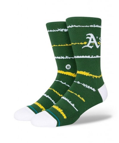 Men's Oakland Athletics Chalk Crew Socks $15.65 Socks