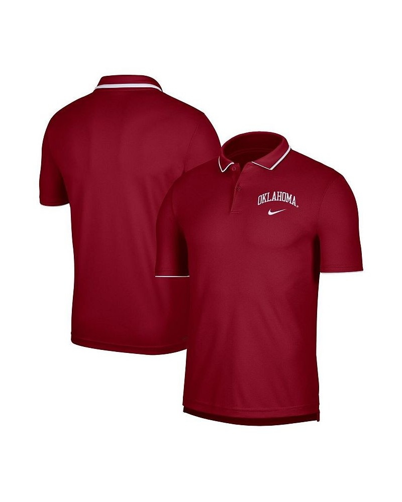 Men's Crimson Oklahoma Sooners UV Collegiate Team Performance Polo Shirt $30.38 Polo Shirts