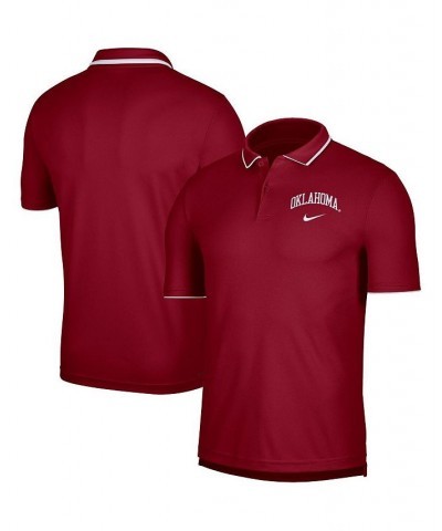 Men's Crimson Oklahoma Sooners UV Collegiate Team Performance Polo Shirt $30.38 Polo Shirts