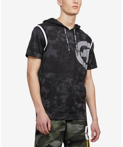 Men's Short Sleeve Dye Work Hoodie Multi $26.10 Sweatshirt