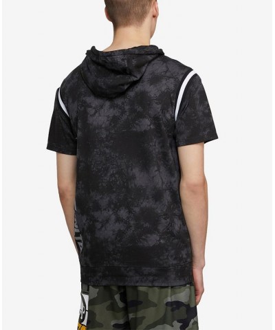 Men's Short Sleeve Dye Work Hoodie Multi $26.10 Sweatshirt