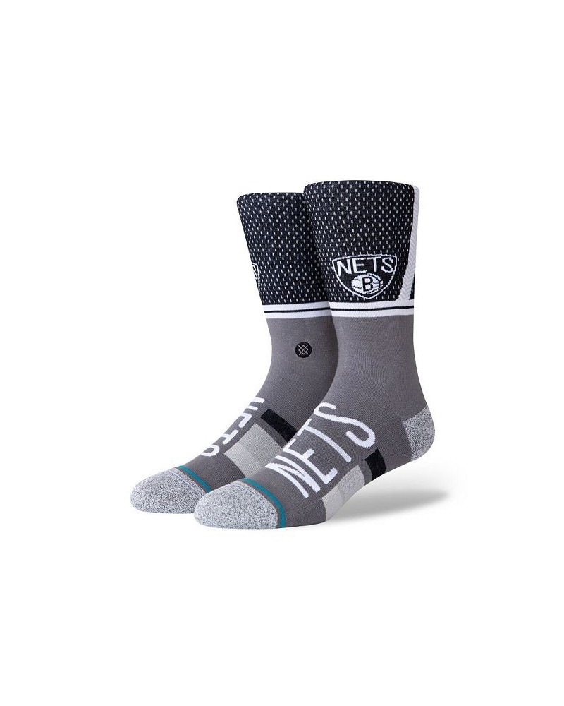 Men's Brooklyn Nets Shortcut 2 Crew Socks $13.20 Socks