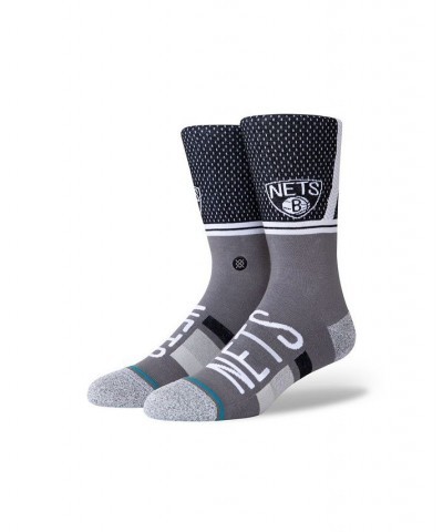 Men's Brooklyn Nets Shortcut 2 Crew Socks $13.20 Socks