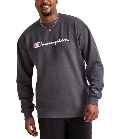 Men's Big & Tall Powerblend Logo Graphic Fleece Sweatshirt Granite Heather $19.48 Sweatshirt