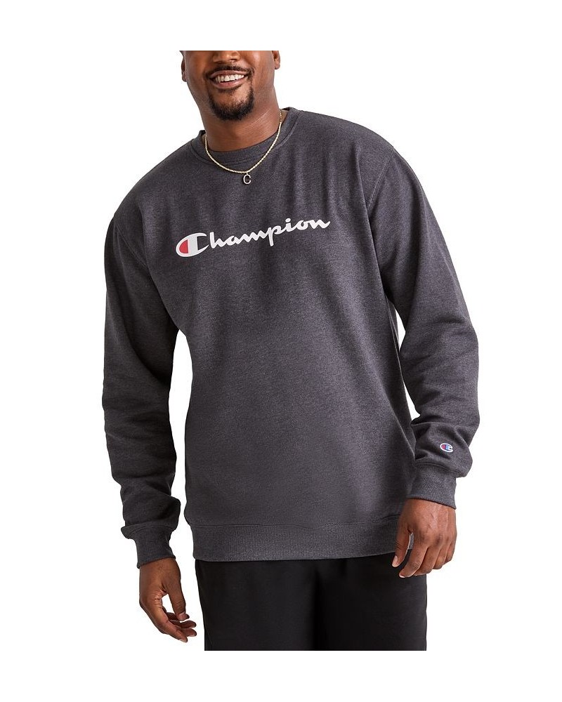 Men's Big & Tall Powerblend Logo Graphic Fleece Sweatshirt Granite Heather $19.48 Sweatshirt