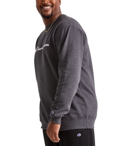 Men's Big & Tall Powerblend Logo Graphic Fleece Sweatshirt Granite Heather $19.48 Sweatshirt