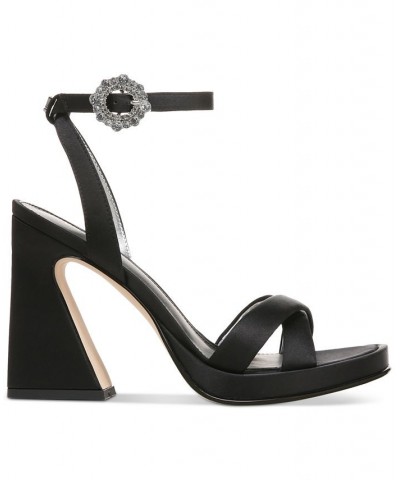 Haidyn Ankle-Strap Crossband Platform Sandals Brown $32.70 Shoes