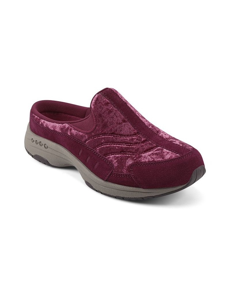 Women's Traveltime Round Toe Casual Slip-on Mules PD04 $41.87 Shoes