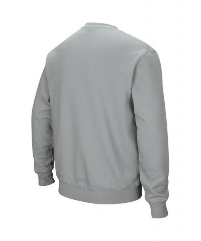 Men's Gray Georgetown Hoyas Arch and Logo Crew Neck Sweatshirt $30.00 Sweatshirt