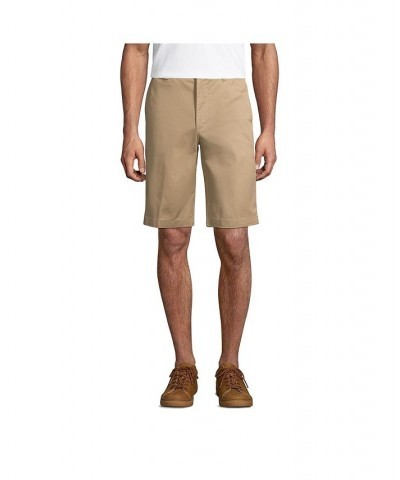 School Uniform Men's Plain Front Blend Chino Shorts Tan/Beige $29.97 Shorts