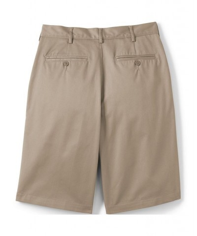 School Uniform Men's Plain Front Blend Chino Shorts Tan/Beige $29.97 Shorts