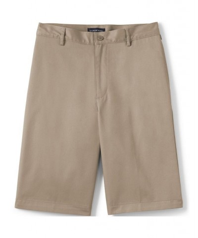 School Uniform Men's Plain Front Blend Chino Shorts Tan/Beige $29.97 Shorts