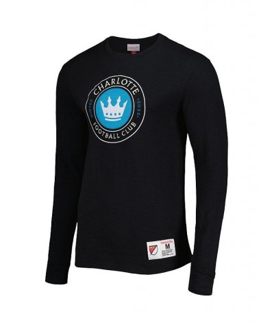 Men's Black Charlotte FC Legendary Long Sleeve T-shirt $31.85 T-Shirts