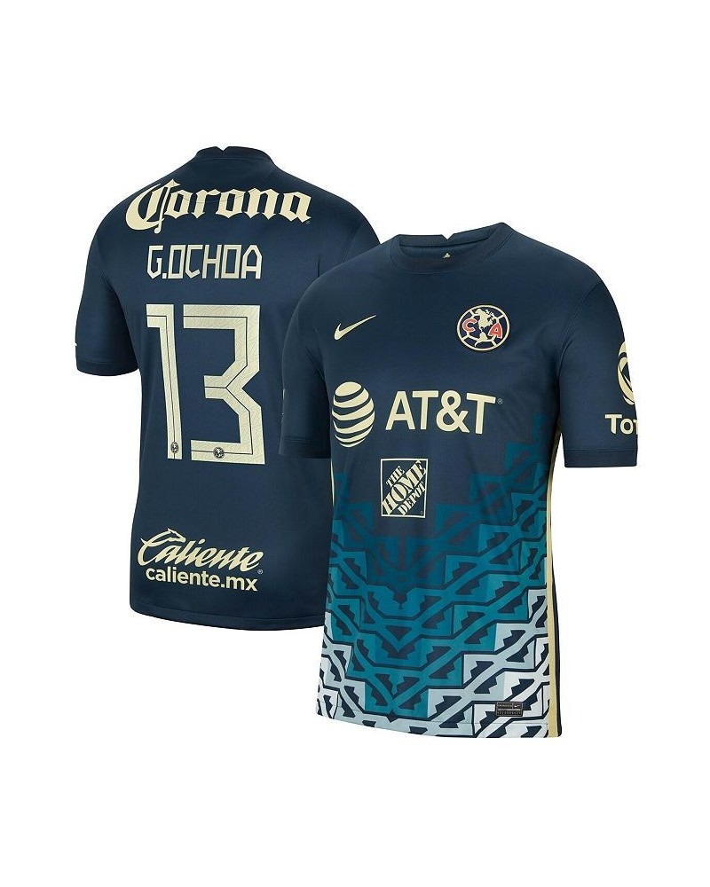 Men's Guillermo Ochoa Navy Club America 2021/22 Away Breathe Stadium Replica Player Jersey $63.70 Jersey