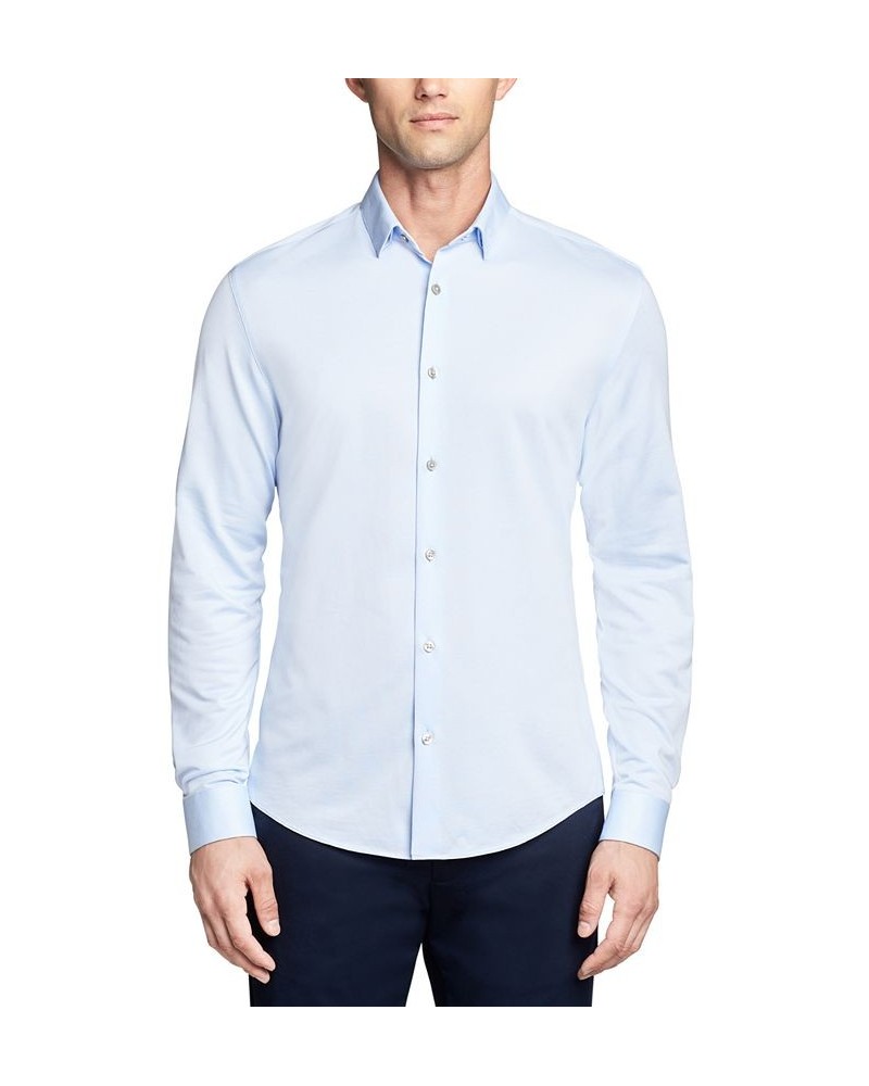 Men's Extra Slim Fit Stretch Dress Shirt Blue $22.48 Dress Shirts