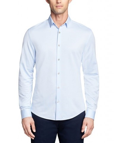 Men's Extra Slim Fit Stretch Dress Shirt Blue $22.48 Dress Shirts