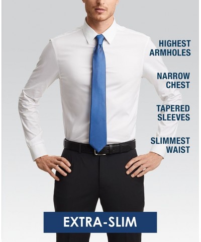 Men's Extra Slim Fit Stretch Dress Shirt Blue $22.48 Dress Shirts