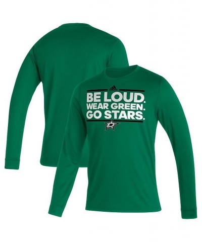 Men's Kelly Green Dallas Stars Dassler Aeroready Creator Long Sleeve T-shirt $23.99 T-Shirts