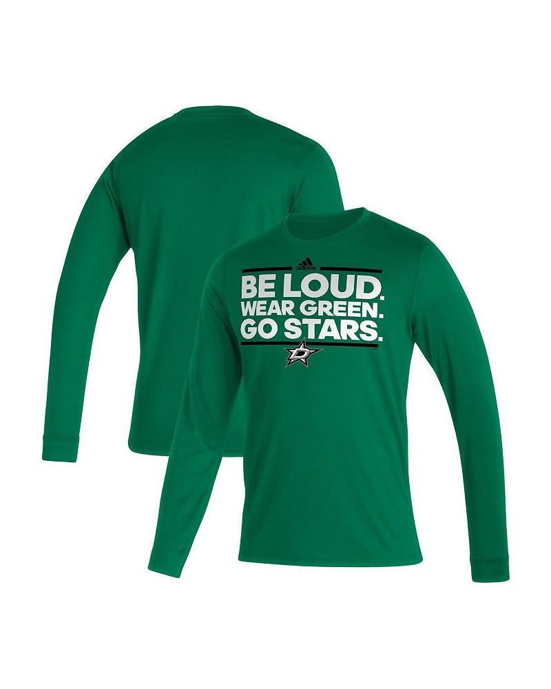 Men's Kelly Green Dallas Stars Dassler Aeroready Creator Long Sleeve T-shirt $23.99 T-Shirts