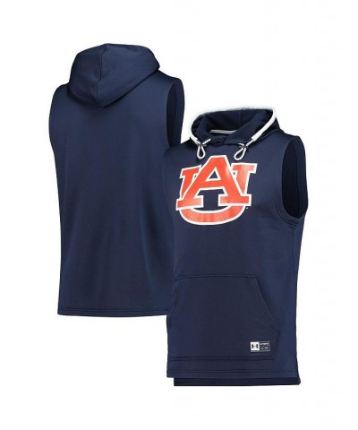 Men's Navy Auburn Tigers Game Day Tech Sleeveless Hoodie $35.39 T-Shirts