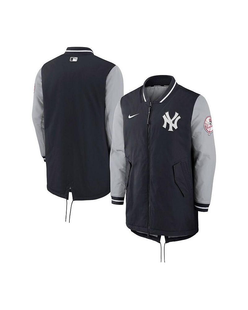 Men's Navy New York Yankees Dugout Performance Full-Zip Jacket $71.30 Jackets