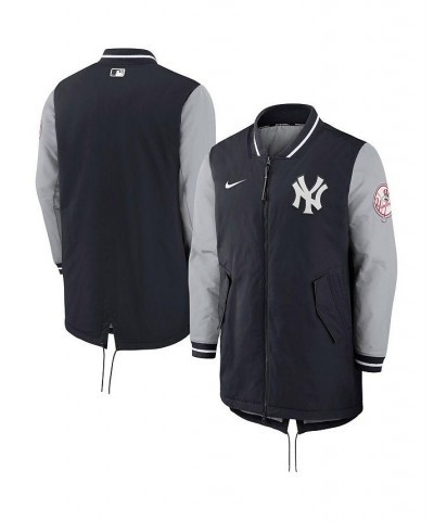 Men's Navy New York Yankees Dugout Performance Full-Zip Jacket $71.30 Jackets