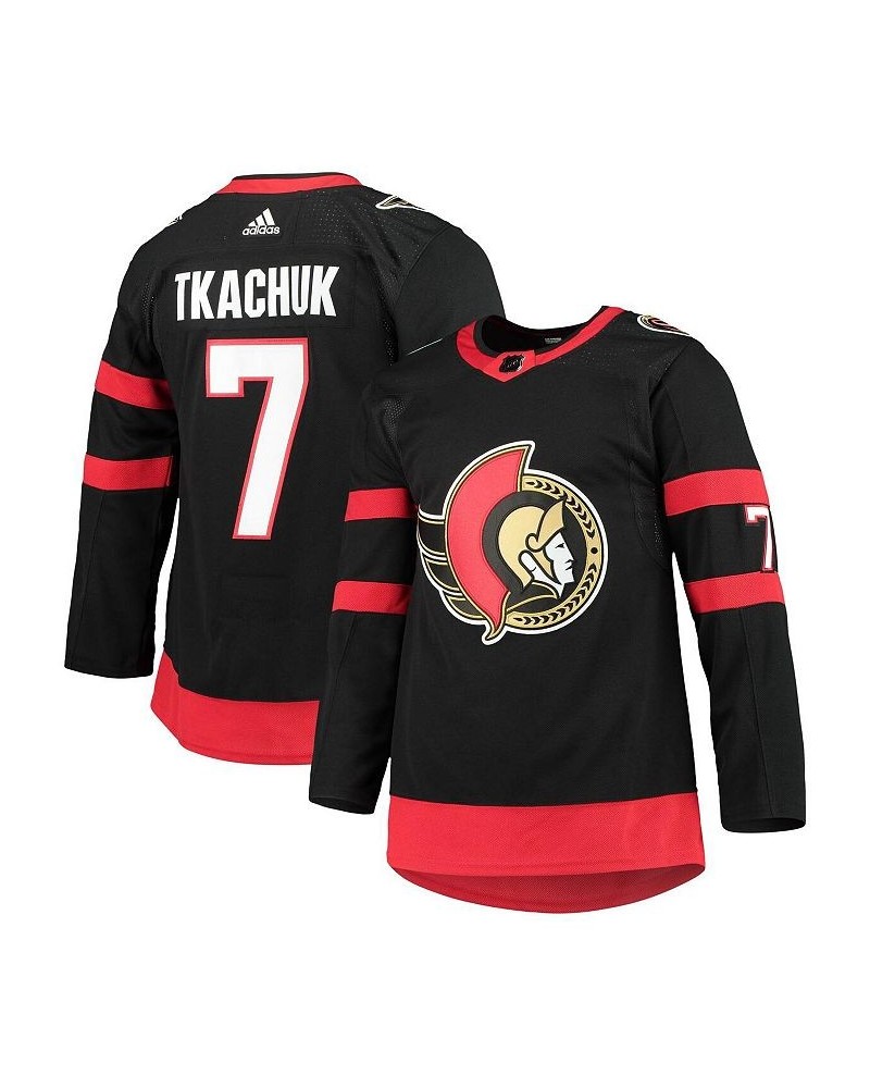 Men's Brady Tkachuk Black Ottawa Senators Home Primegreen Authentic Pro Player Jersey $80.08 Jersey