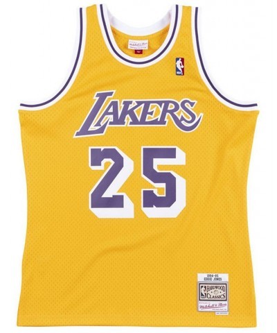 Men's Eddie Jones Los Angeles Lakers Hardwood Classic Swingman Jersey $35.52 Jersey