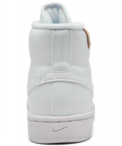 Women's Court Royale 2 Mid High Top Casual Sneakers White $36.75 Shoes