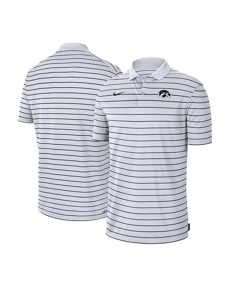 Men's White Iowa Hawkeyes Icon Victory Coaches 2022 Early Season Performance Polo Shirt $36.80 Polo Shirts