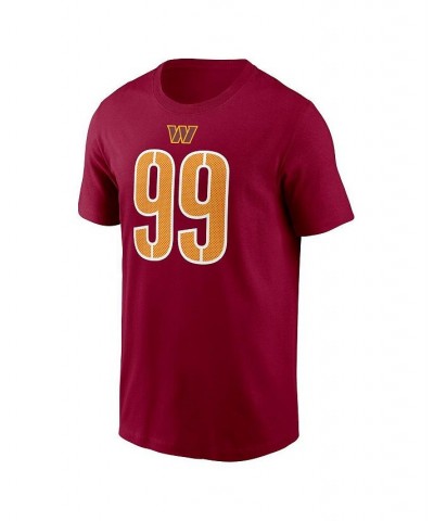 Men's Chase Young Burgundy Washington Commanders Player Name and Number T-shirt $23.50 T-Shirts