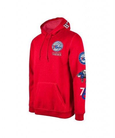 Men's Red Philadelphia 76ers 2022/23 City Edition Elite Pack Pullover Hoodie $63.45 Sweatshirt