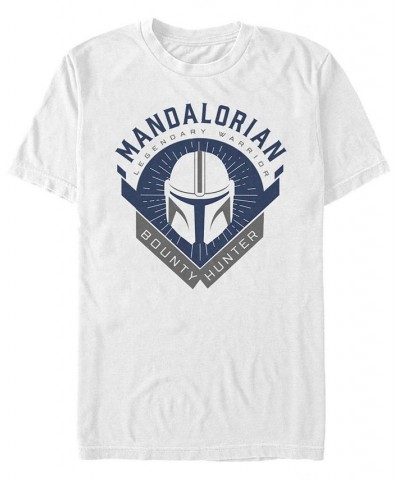 Star Wars The Mandalorian Warrior Emblem Short Sleeve Men's T-shirt Black $16.10 T-Shirts