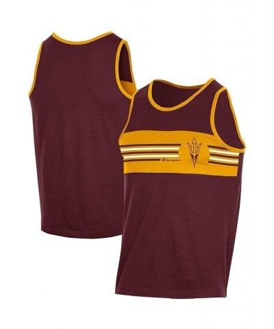 Men's Maroon Arizona State Sun Devils Colorblock Tank Top $15.39 T-Shirts