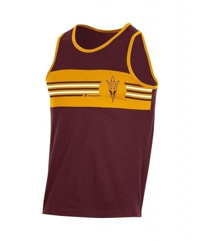 Men's Maroon Arizona State Sun Devils Colorblock Tank Top $15.39 T-Shirts