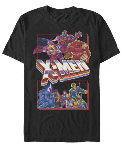 Men's X-Men Arcade Fight Short Sleeve Crew T-shirt Black $17.50 T-Shirts