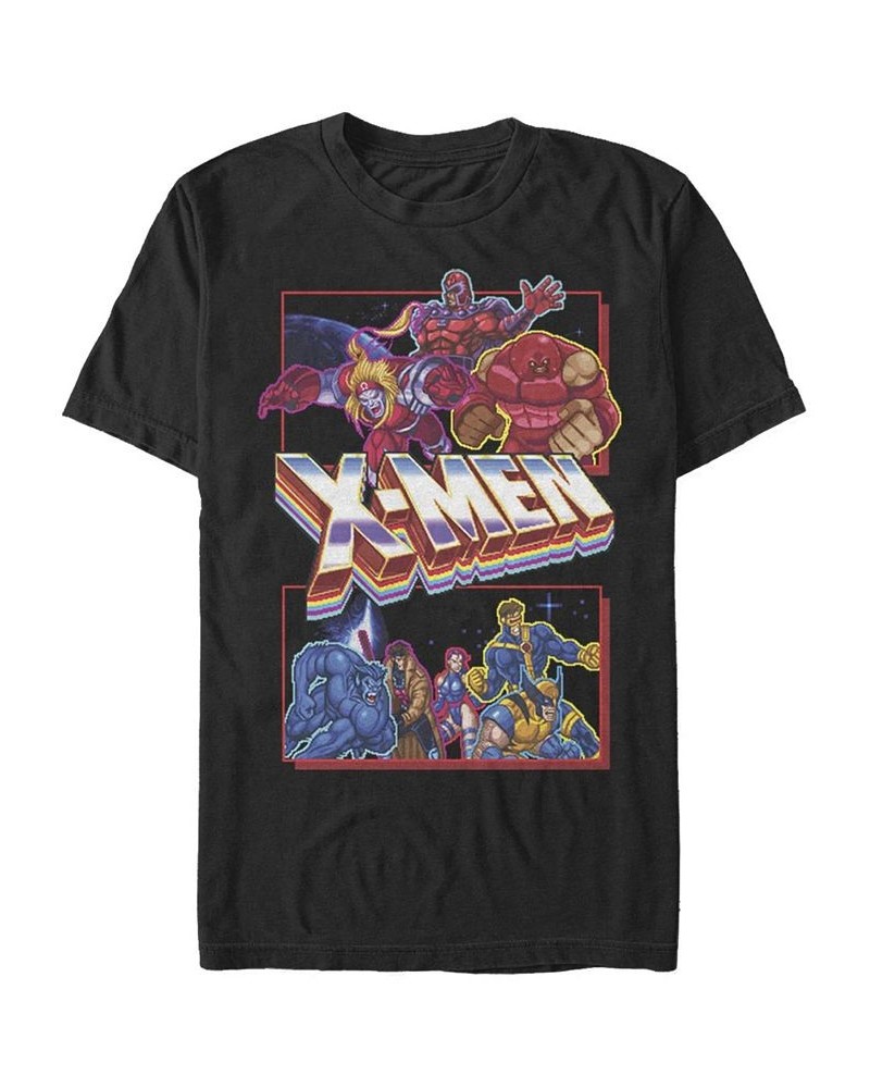 Men's X-Men Arcade Fight Short Sleeve Crew T-shirt Black $17.50 T-Shirts