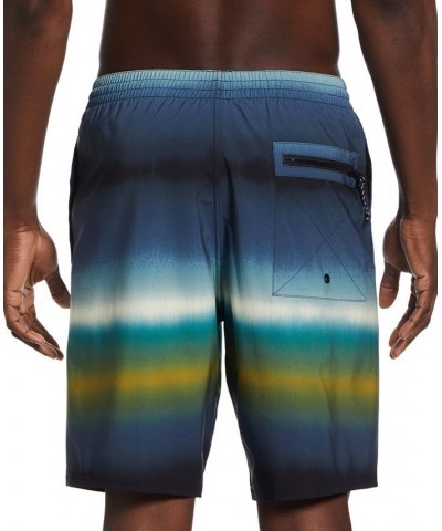 Men's Horizon OmbrÉ Stripe 9" Swim Trunks Green $28.82 Swimsuits